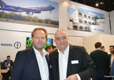 Dennis Verkooy and Frank Ganse with Kuehne + Nagel, responsible for the company’s air and reefer logistics respectively.